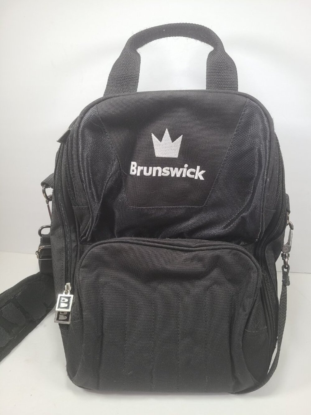 Brunswick Crown Single Tote Bowling Ball Bag Black